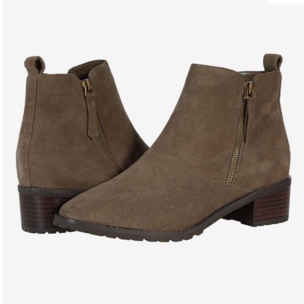 Blondo - Taupe Suede Ankle Boots